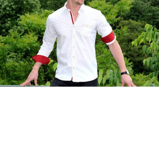 Jacquard V Shirt With Pocket