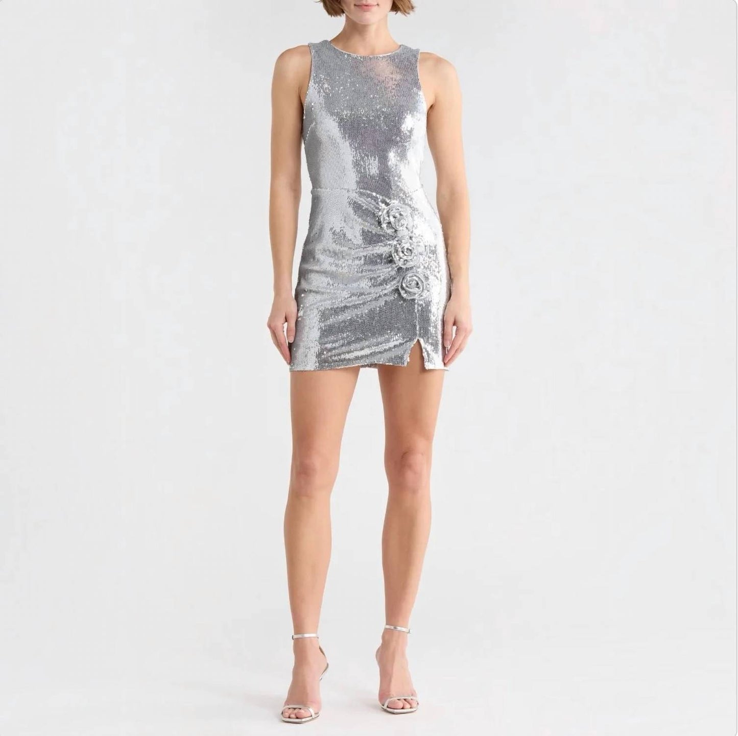 Rosette Sequin Dress