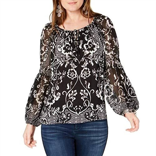 Crinkle Sleeve Top