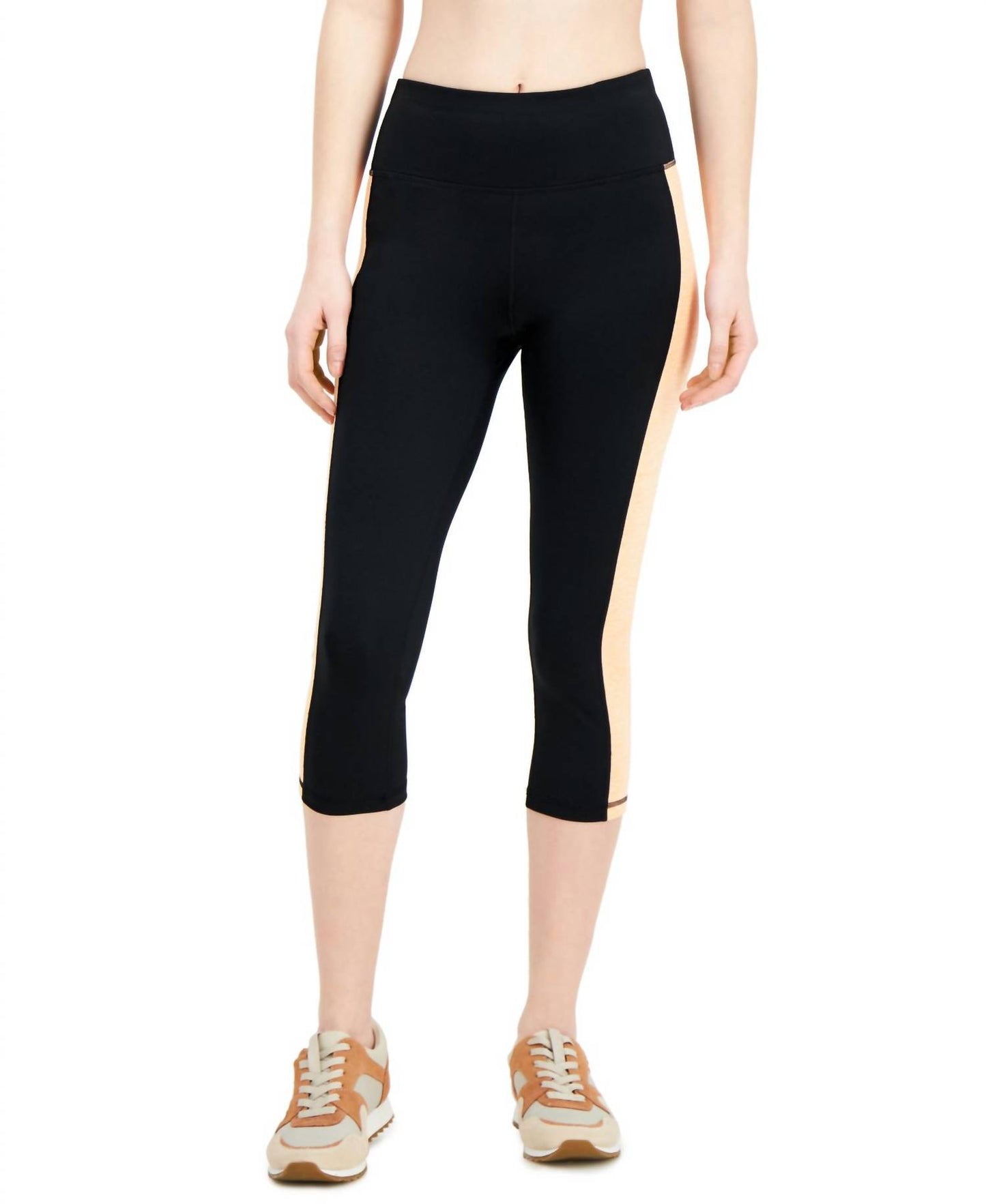 Ideology Activewear Womens Colorblocked Cropped Leggings