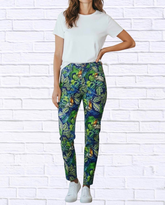 Diva USA - Tropical Toucan Print Pants - Rack Hunt -
