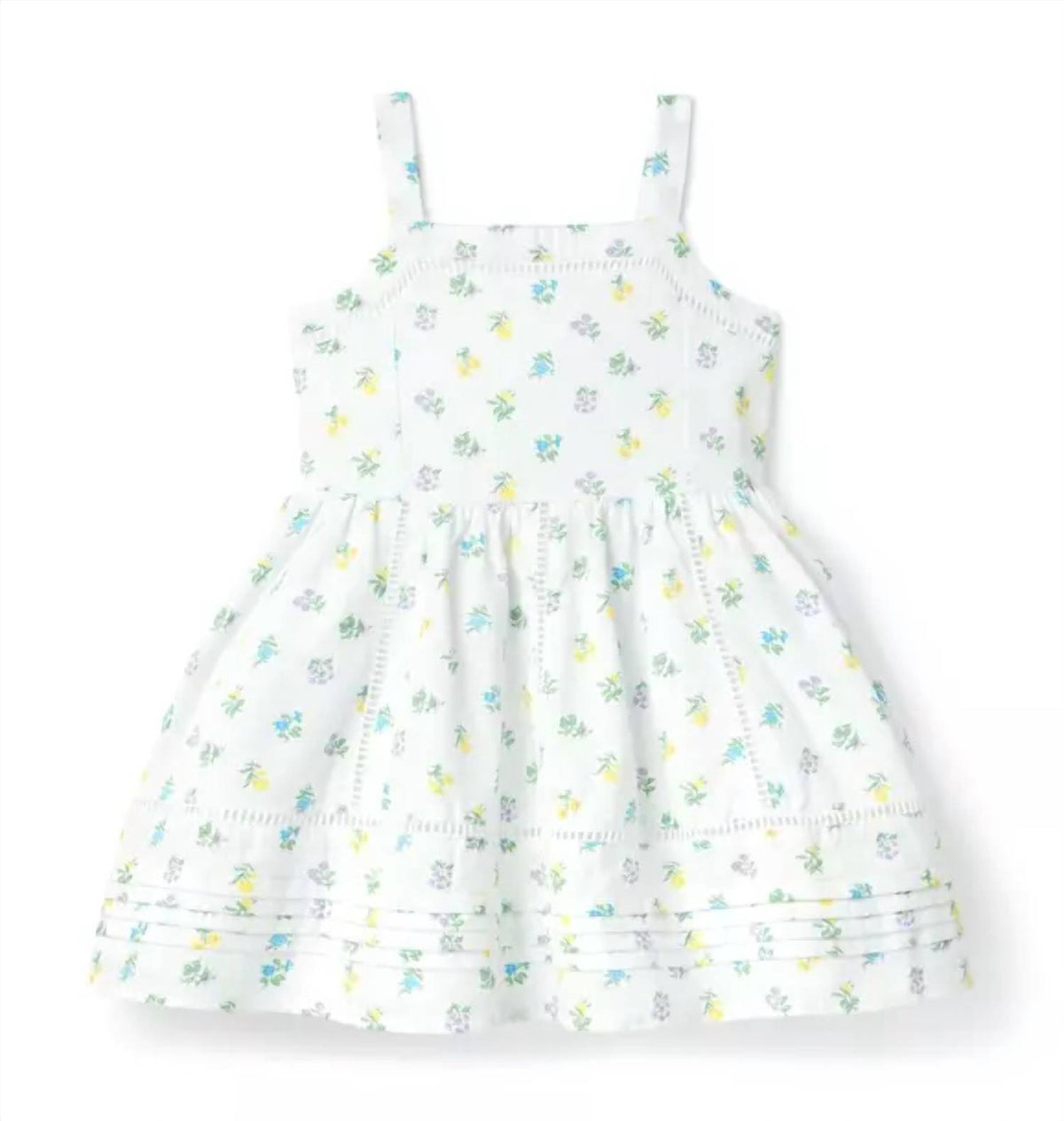 Girl's Floral Ottoman Dress