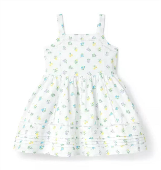 Girl's Floral Ottoman Dress