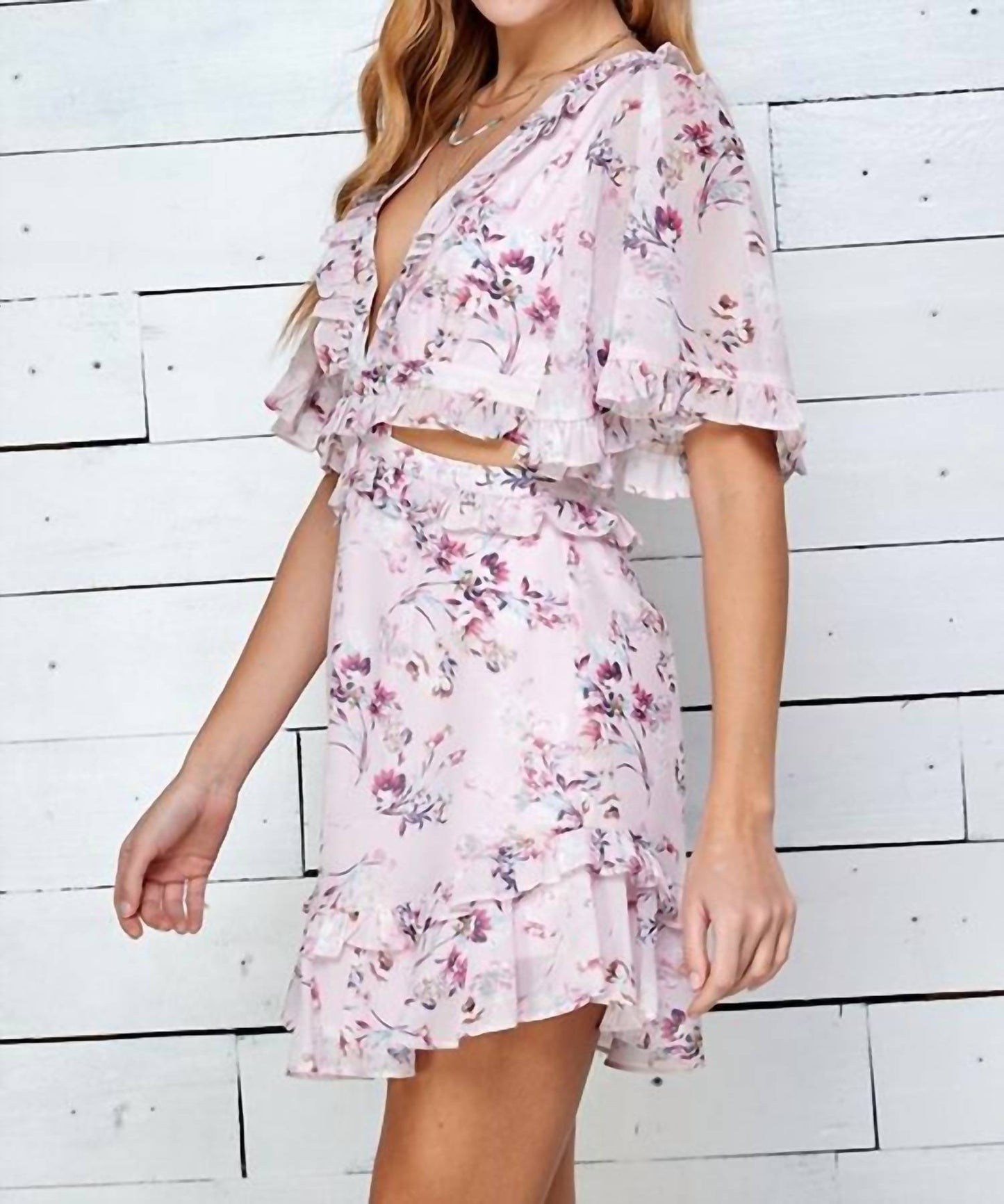 Floral Ruffle Dress