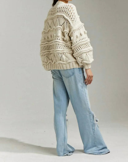 First Born Knits - Hand Crafted Brigitte Bomber Cardigan - Rack Hunt