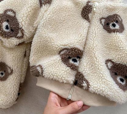 Kid's Bear Plush Coat