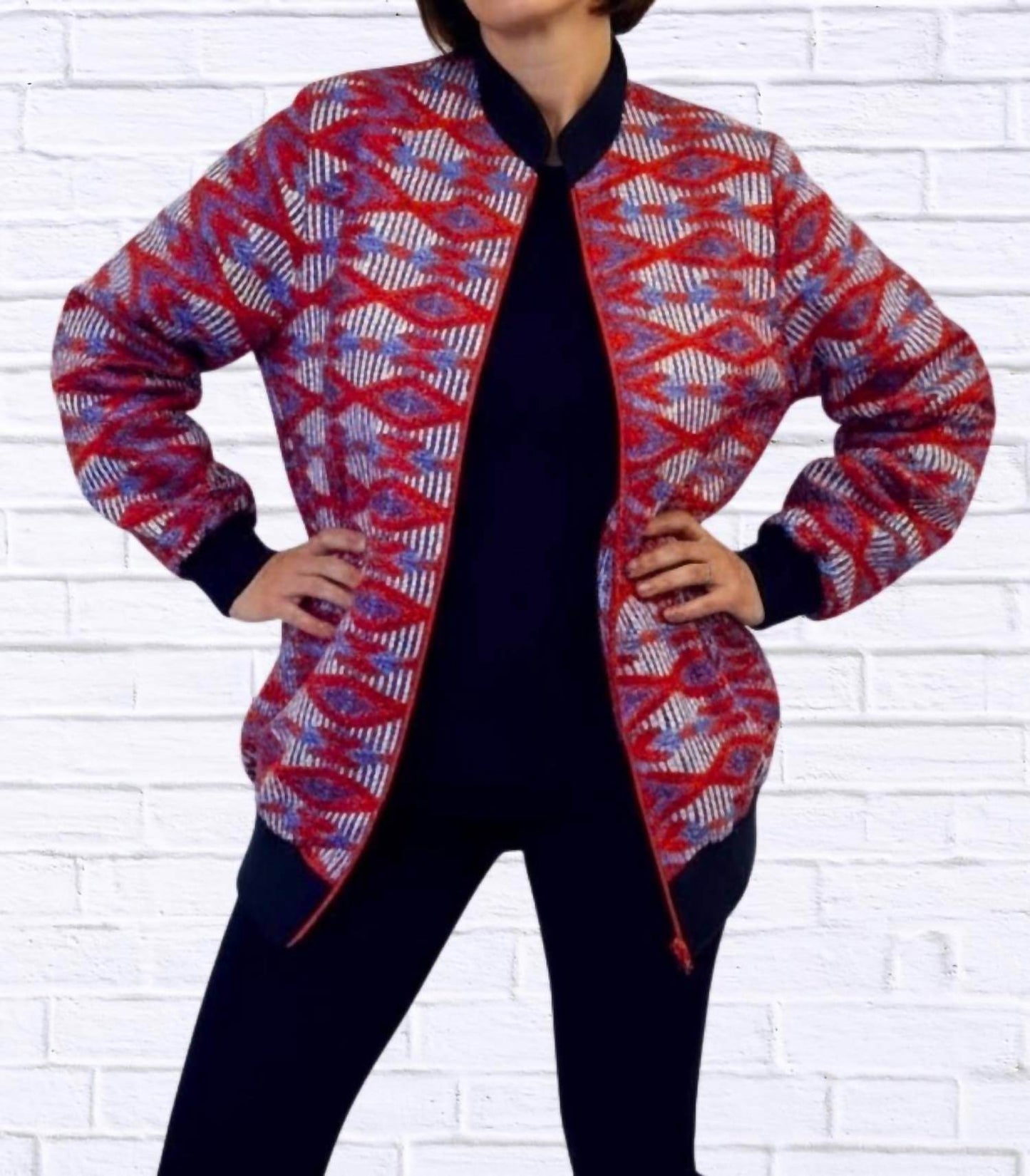 Diva USA - Maddy Traditional Bomber Printed Ethnic Jacket - Rack Hunt -