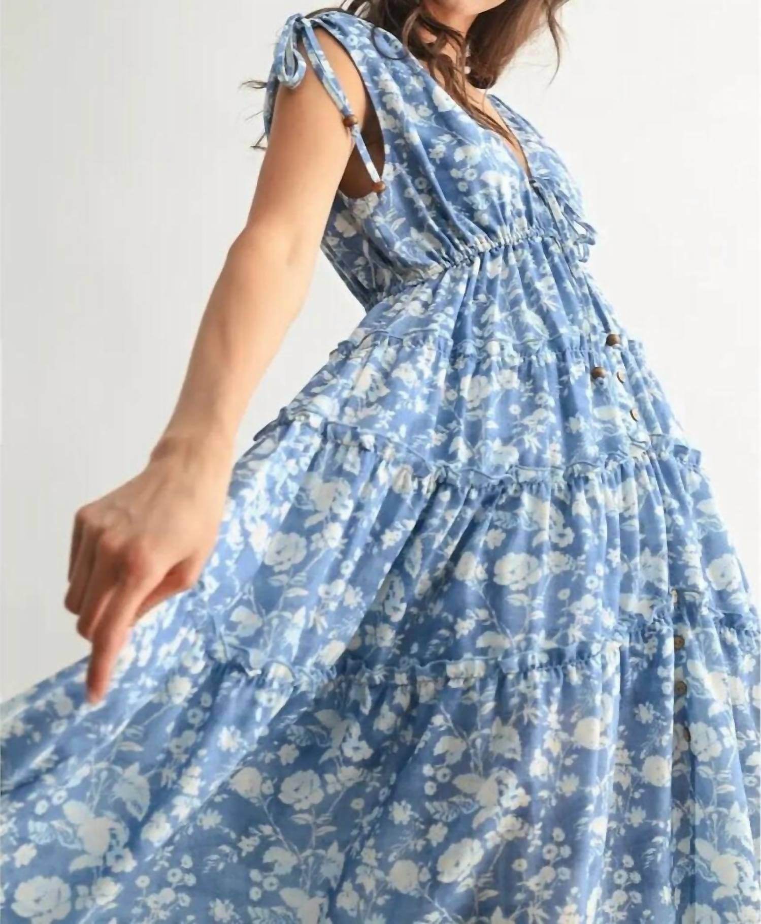 Camellia - Colorado Bell Midi Dress - Rack Hunt -