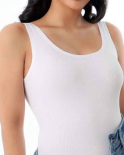 Stretchy Ribbed Bodysuit