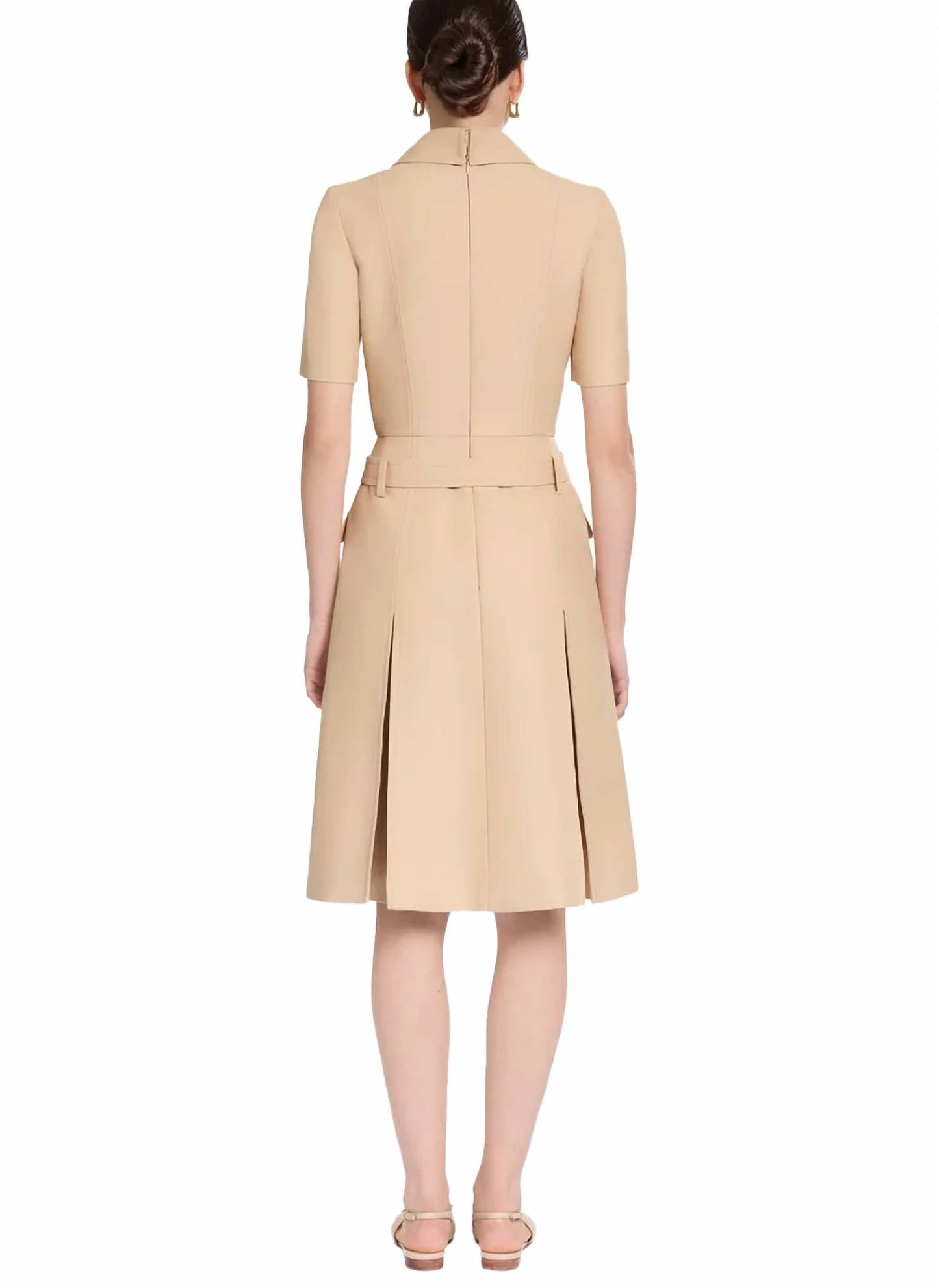 Gabardine Midi Dress