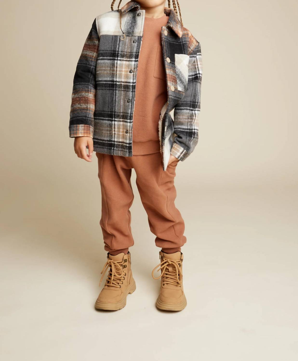 Copper Plaid Shacket