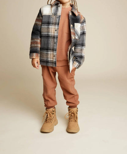 Copper Plaid Shacket