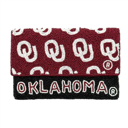 Women's Oklahoma Sooners Licensed Mini Clutch Bag