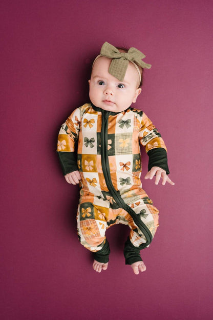 Kid's Bow Patchwork Bamboo Sleeper