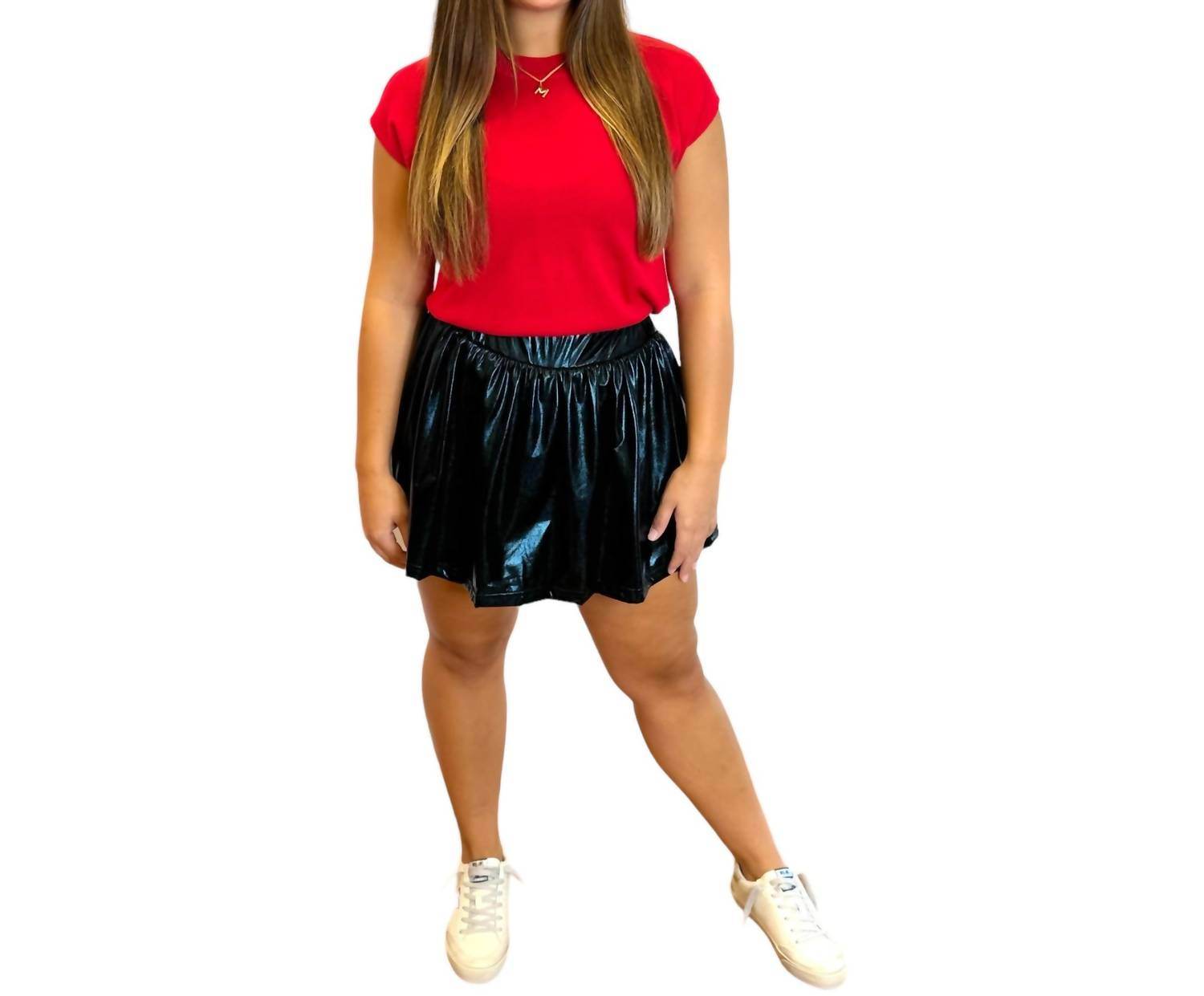 Belle Cher - Metallic Mini Skort - Rack Hunt -