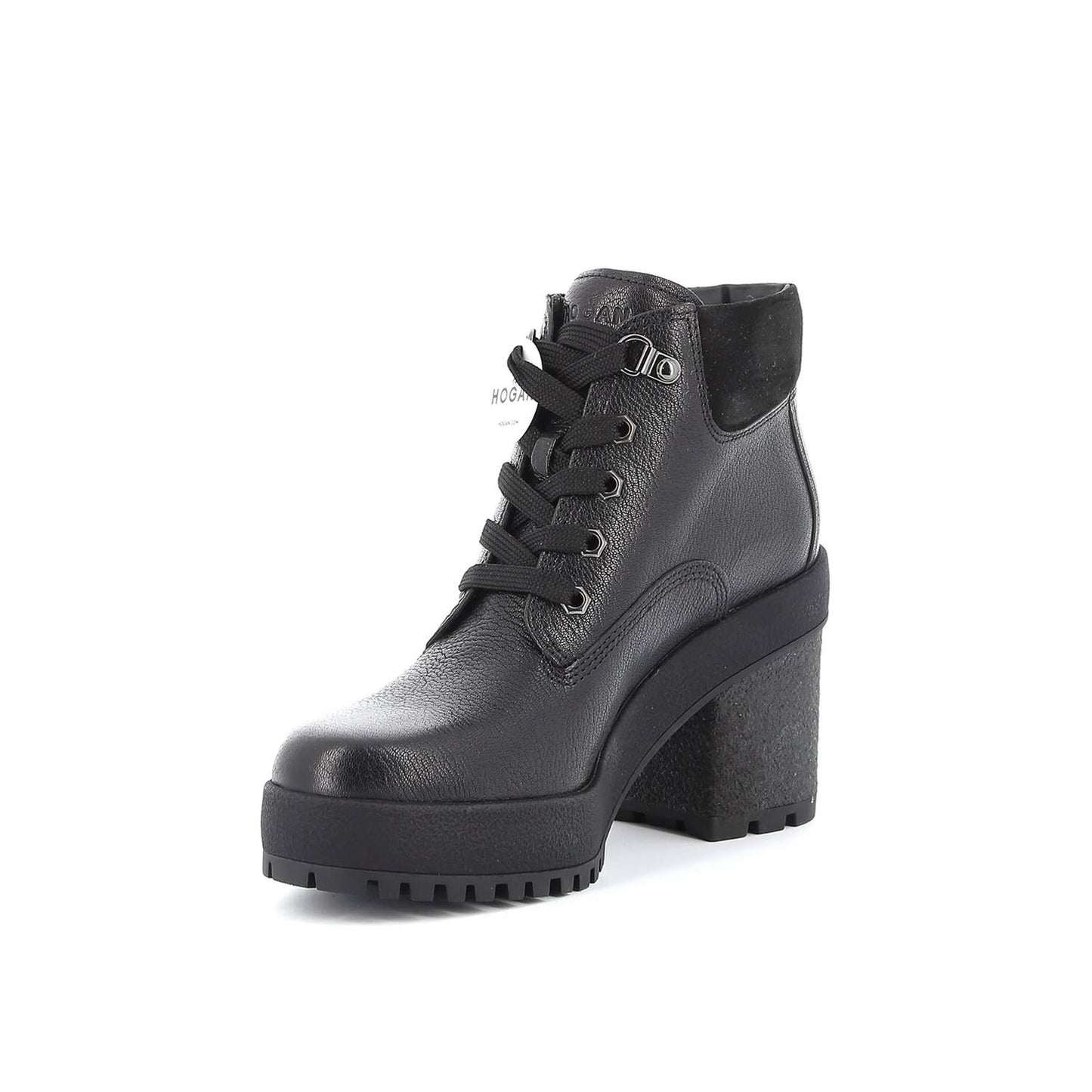 Women's Grained Leather Ankle Boots
