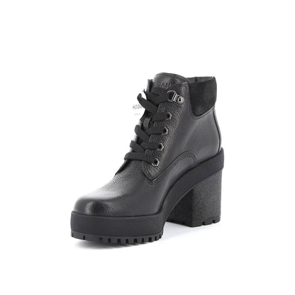 Women's Grained Leather Ankle Boots