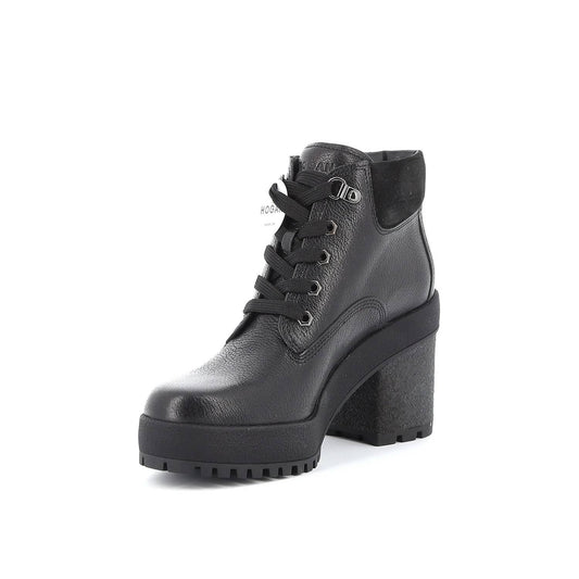 Women's Grained Leather Ankle Boots