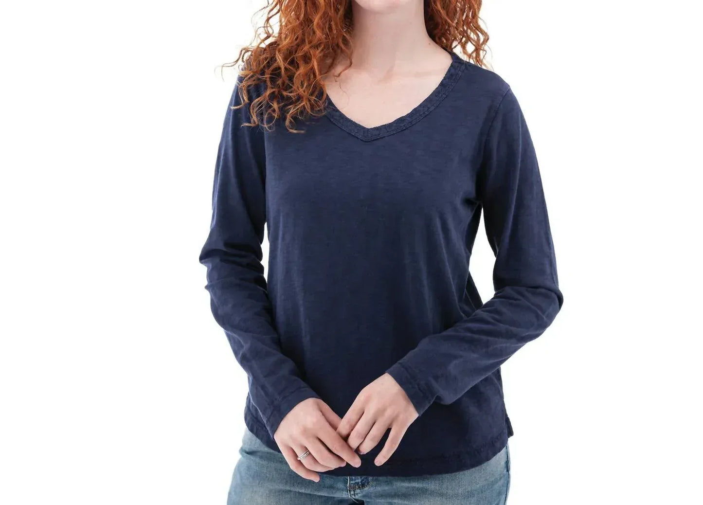 Old Ranch - Layla Organic V-Neck Top - Rack Hunt