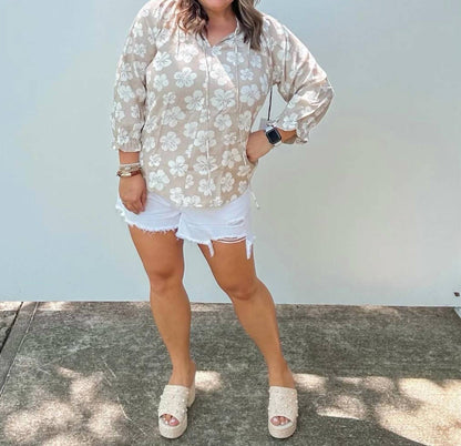 Belmont Top - Hibiscus