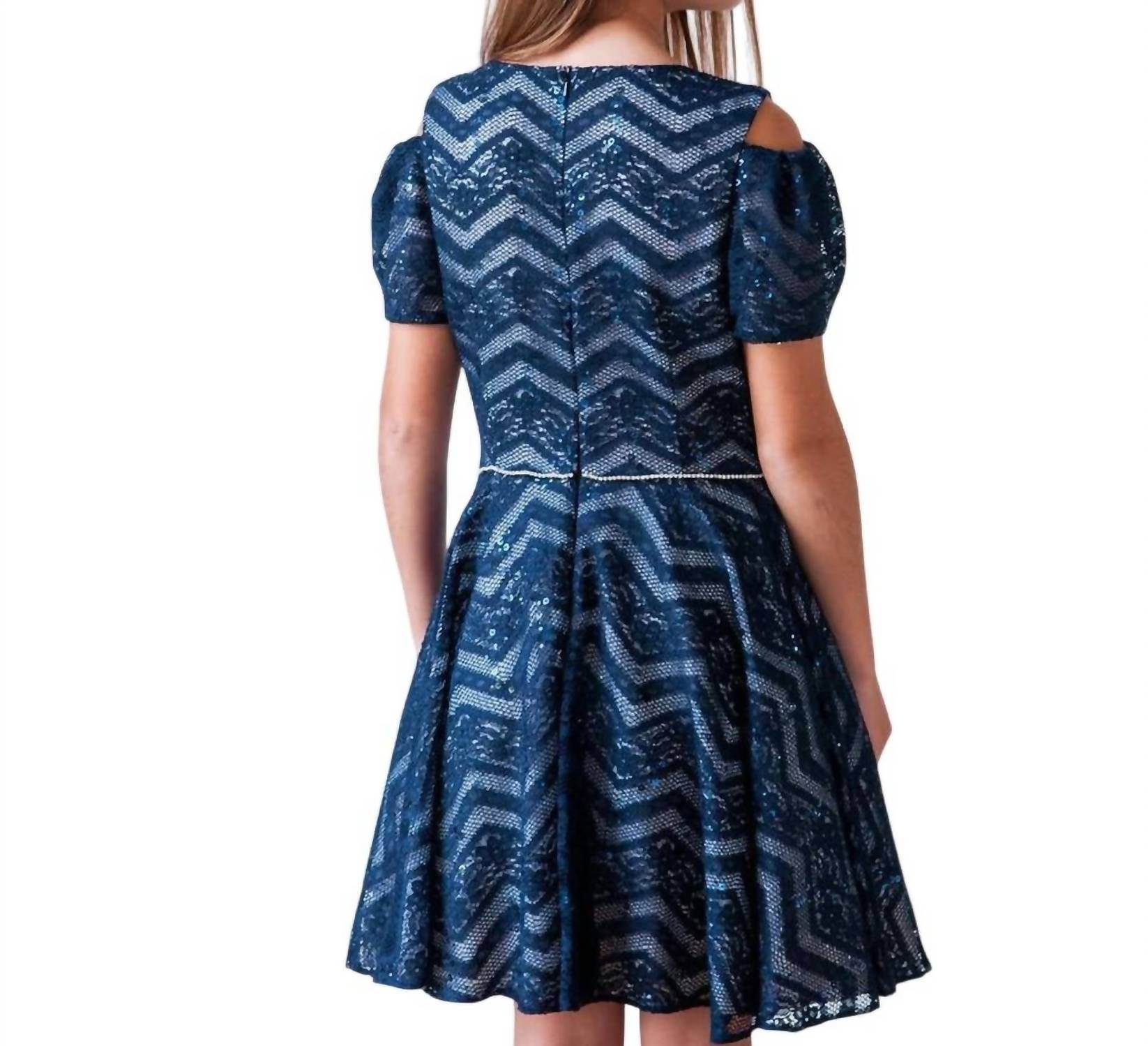 David Charles - Girls Cold-shoulder Lace Dress - Rack Hunt