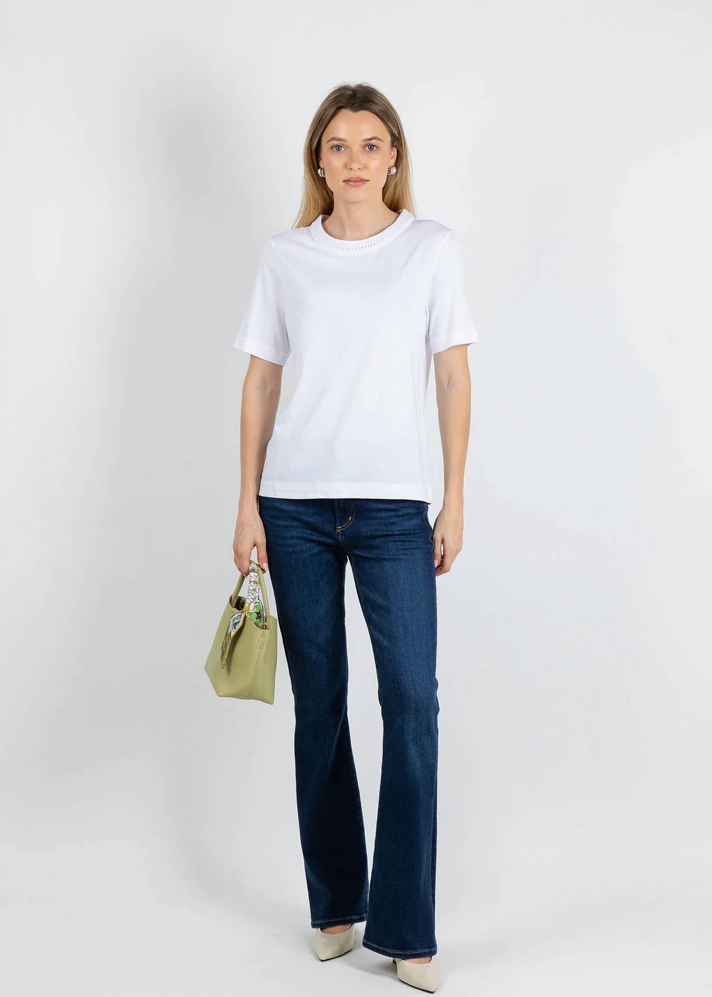 Milla Crochet Crew Tee
