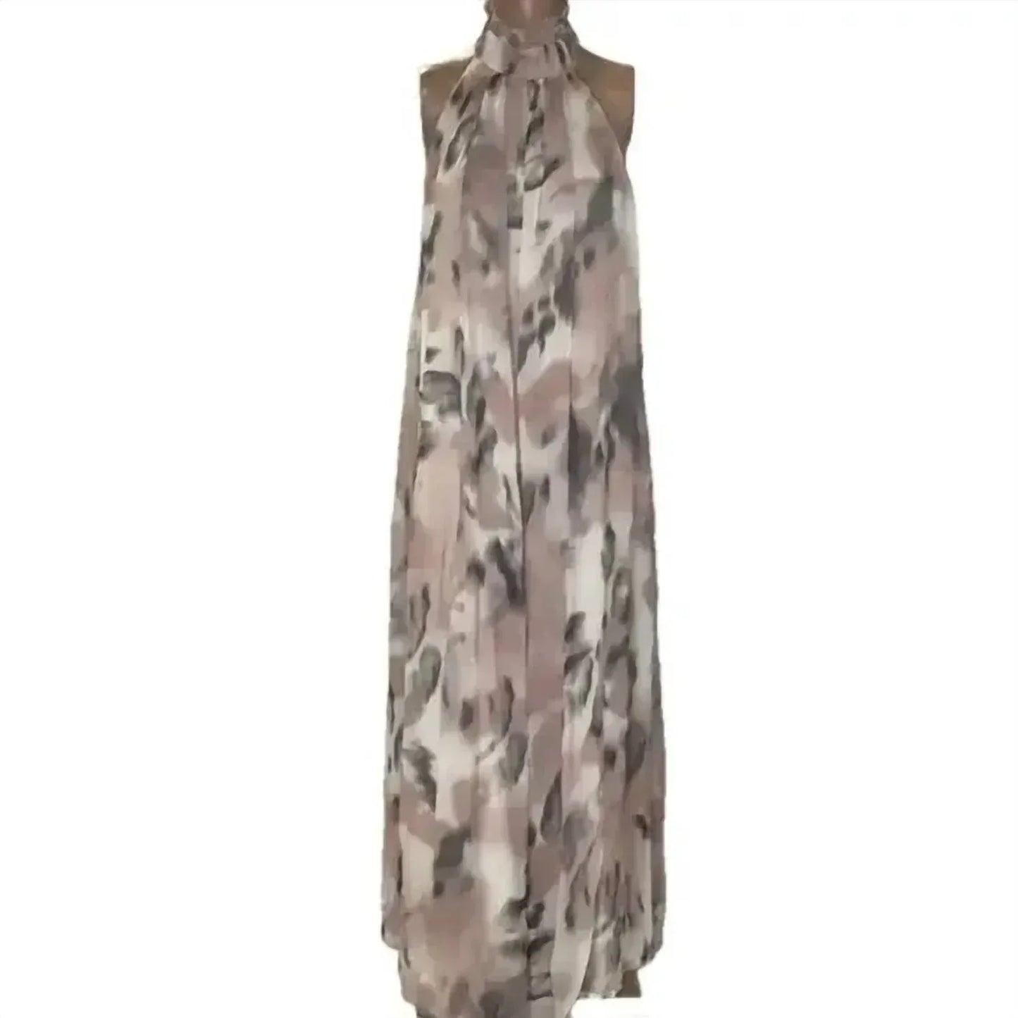 Maeve - Women's Halter Sheer Printed Maxi Dress - Rack Hunt