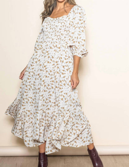 Women's Romantic Floral Maxi Dress