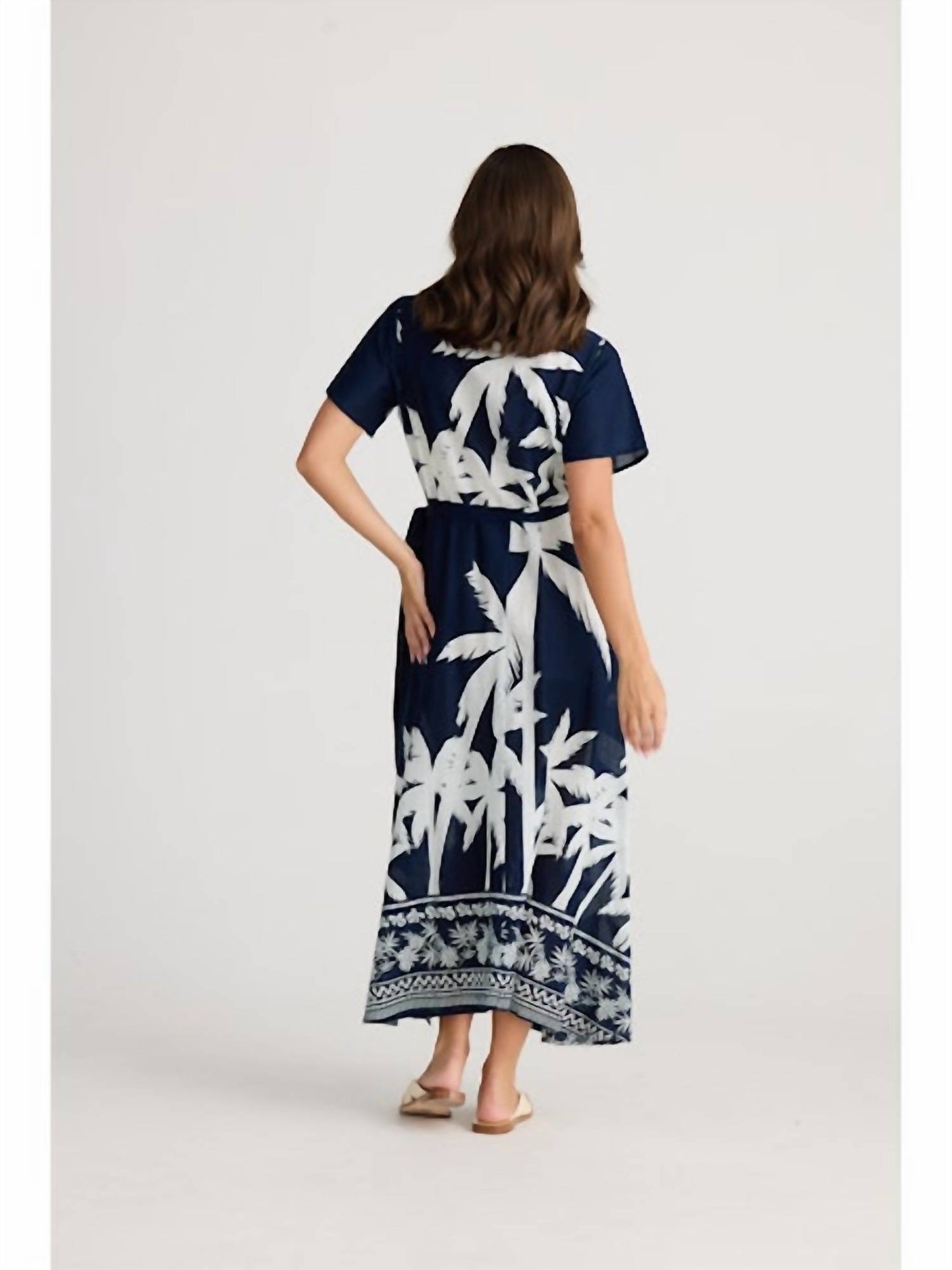 Tropics Wrap Midi Dress