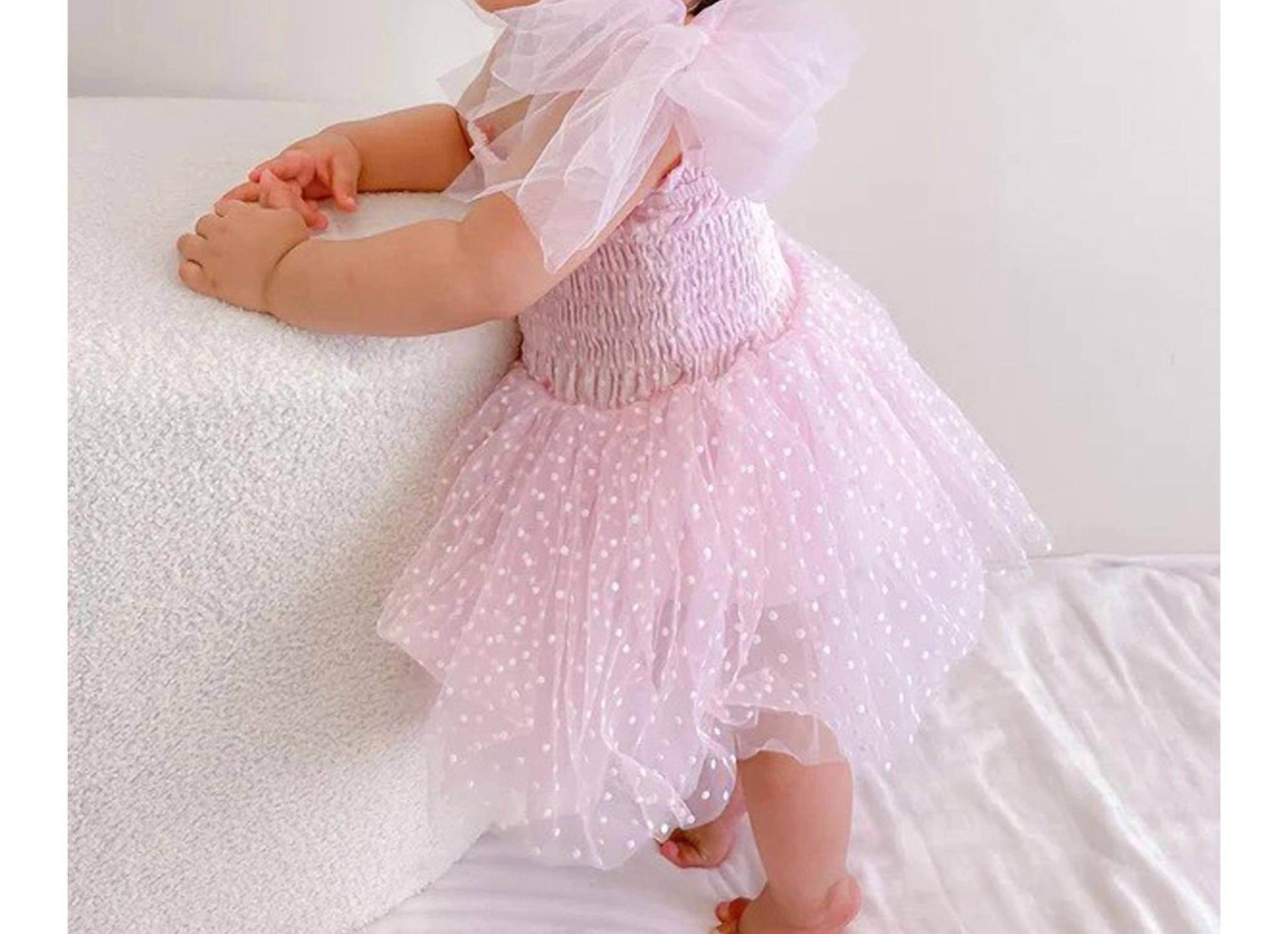 A Little Lacey - Poppy Dotted Swiss Romper Dress - Rack Hunt