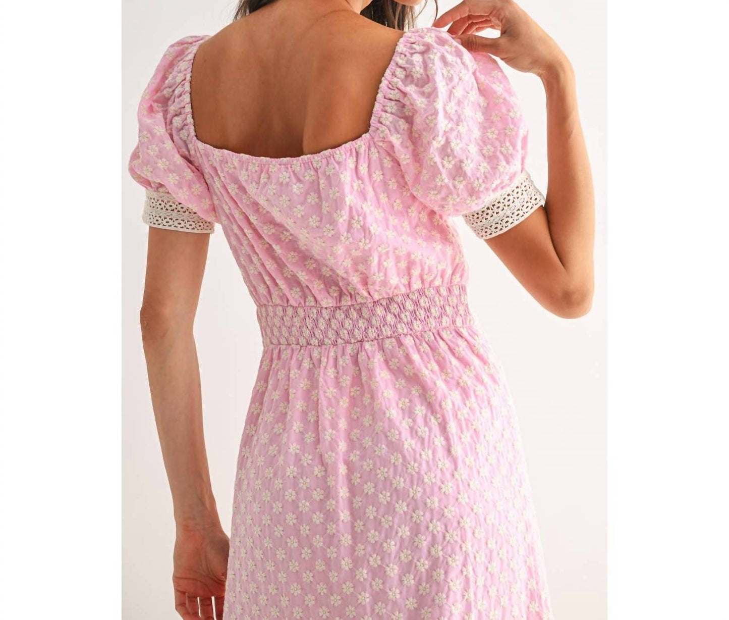 Lace Trimmed Maxi Dress