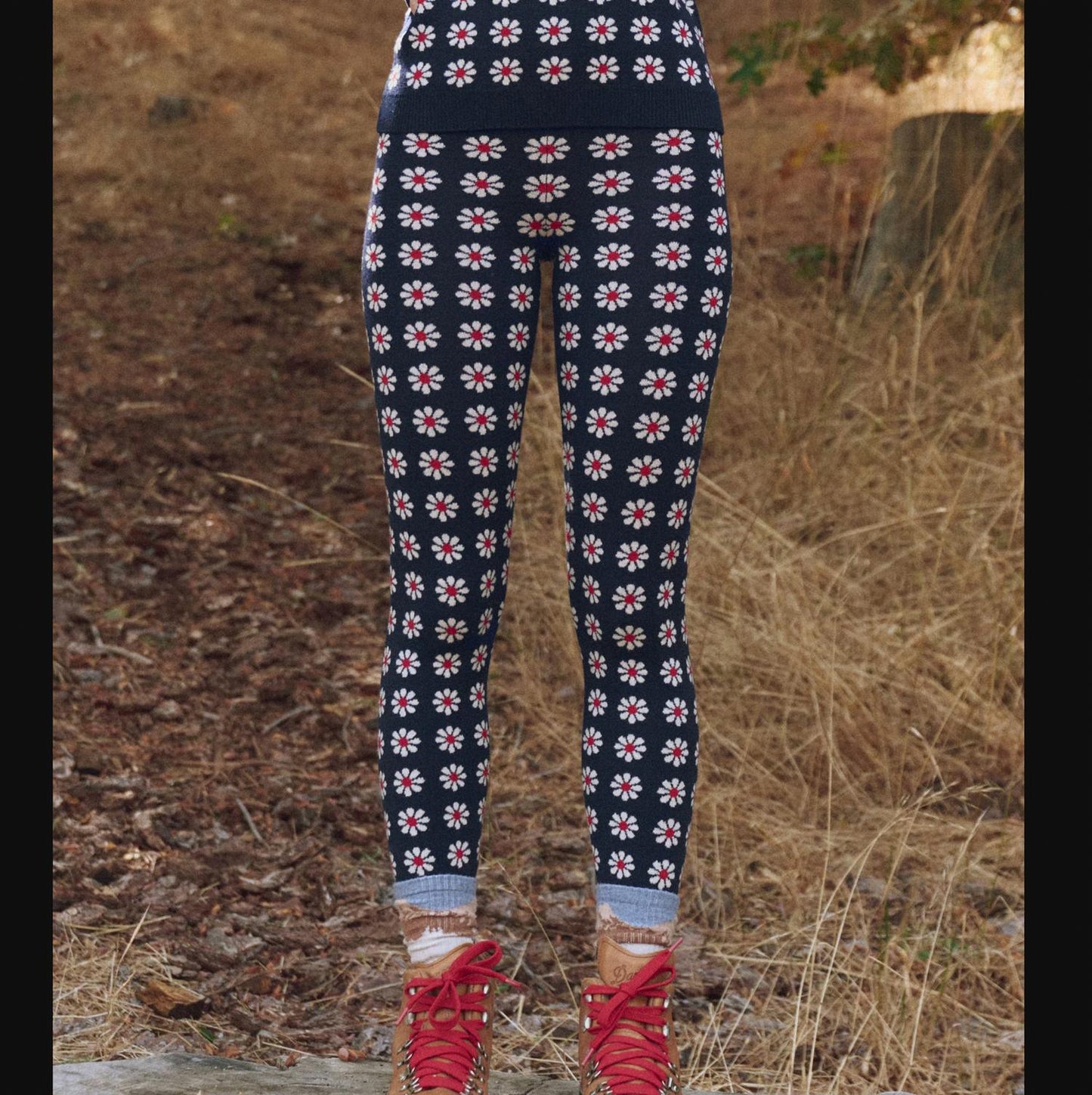 Merino Floral Print Legging