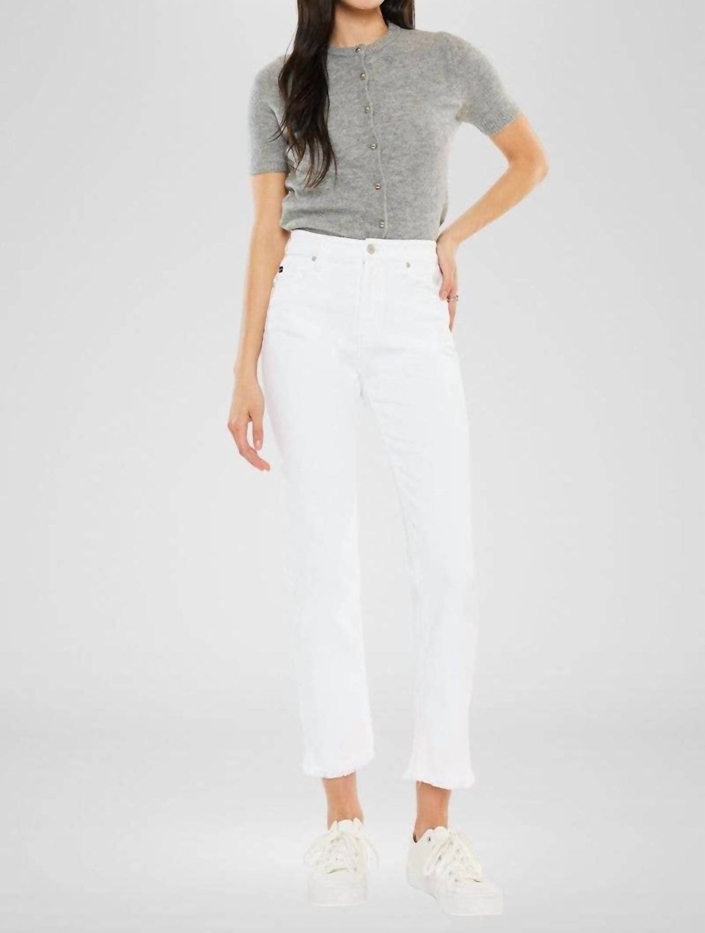 High Rise Slim Straight Jeans