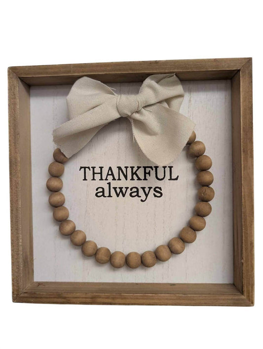 Young's Inc - Thankful Always Boxed Home Decor - Rack Hunt -