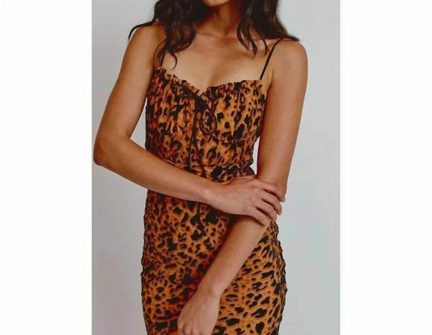 Rare London - Devore Lace Tie Front Chiffon Maxi Dress - Rack Hunt