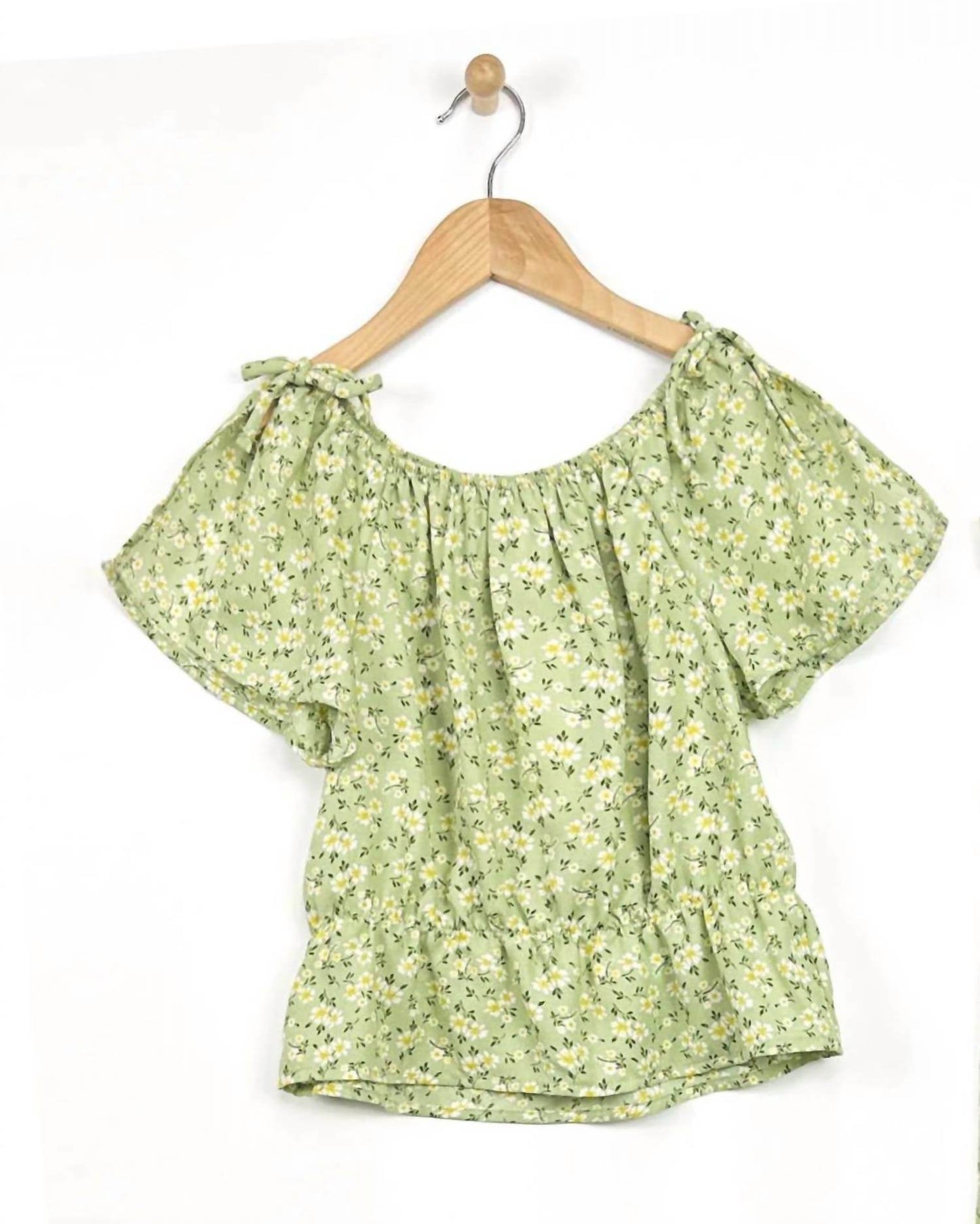 Heart and Arrow - Girls' Flutter Sleeve Floral Pant Set - Rack Hunt -