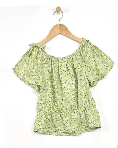 Heart and Arrow - Girls' Flutter Sleeve Floral Pant Set - Rack Hunt
