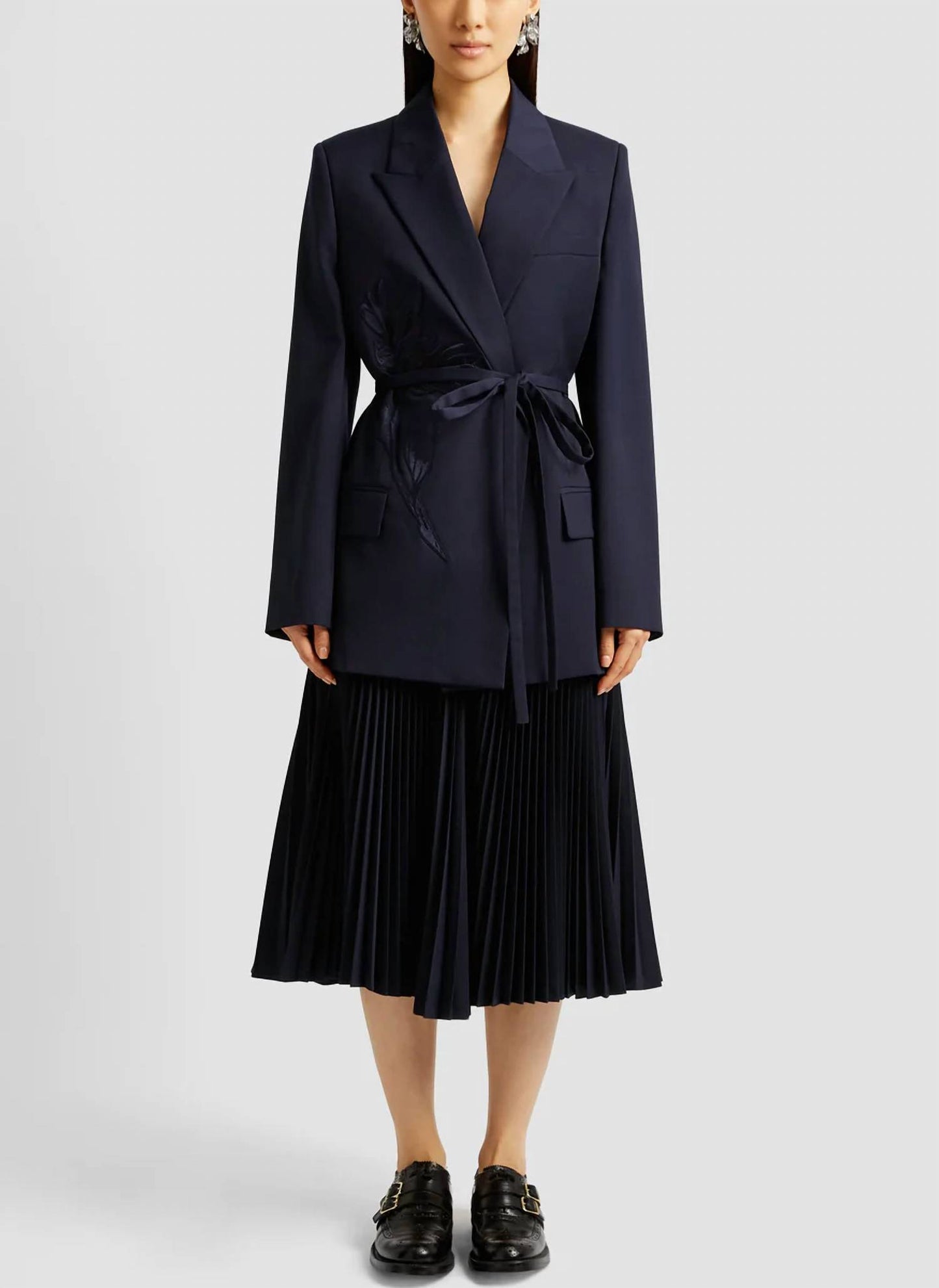Pleated Midi Skirt