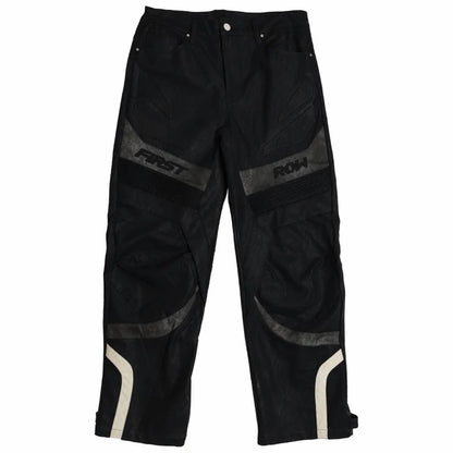 Furious Motor Racing Y2K Leather Pants