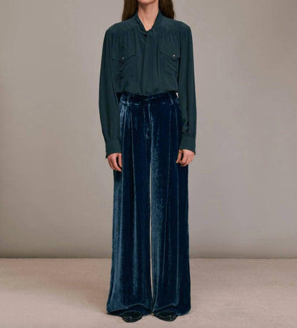 Pavano Velvet Wide Leg Pant