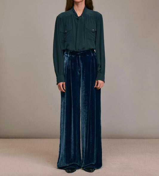 Pavano Velvet Wide Leg Pant
