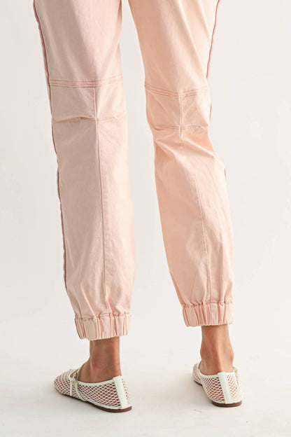 Track Pants With Zip Pocket And Side Stripe