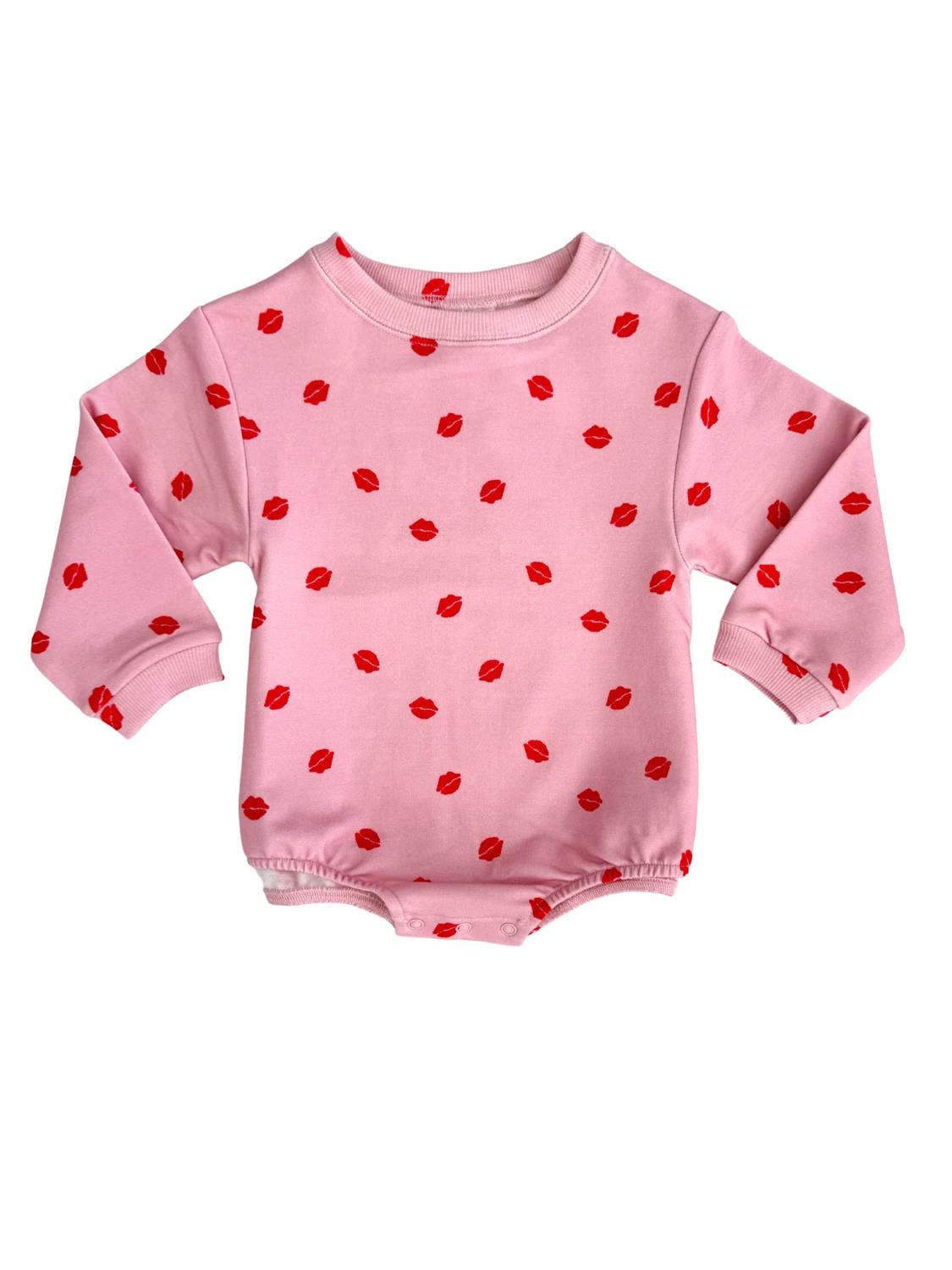Baby Girls Sweatshirt Bubble Romper
