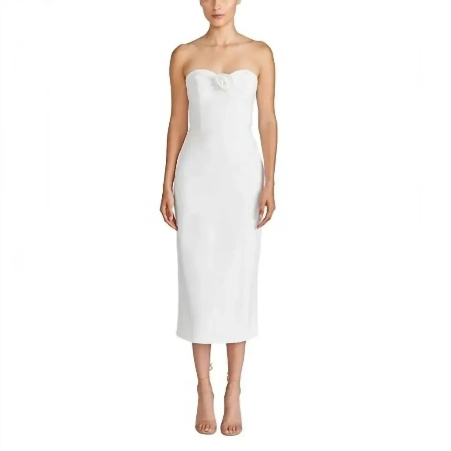 ML Monique Lhuillier - Leonor Crepe Midi Dress - Rack Hunt