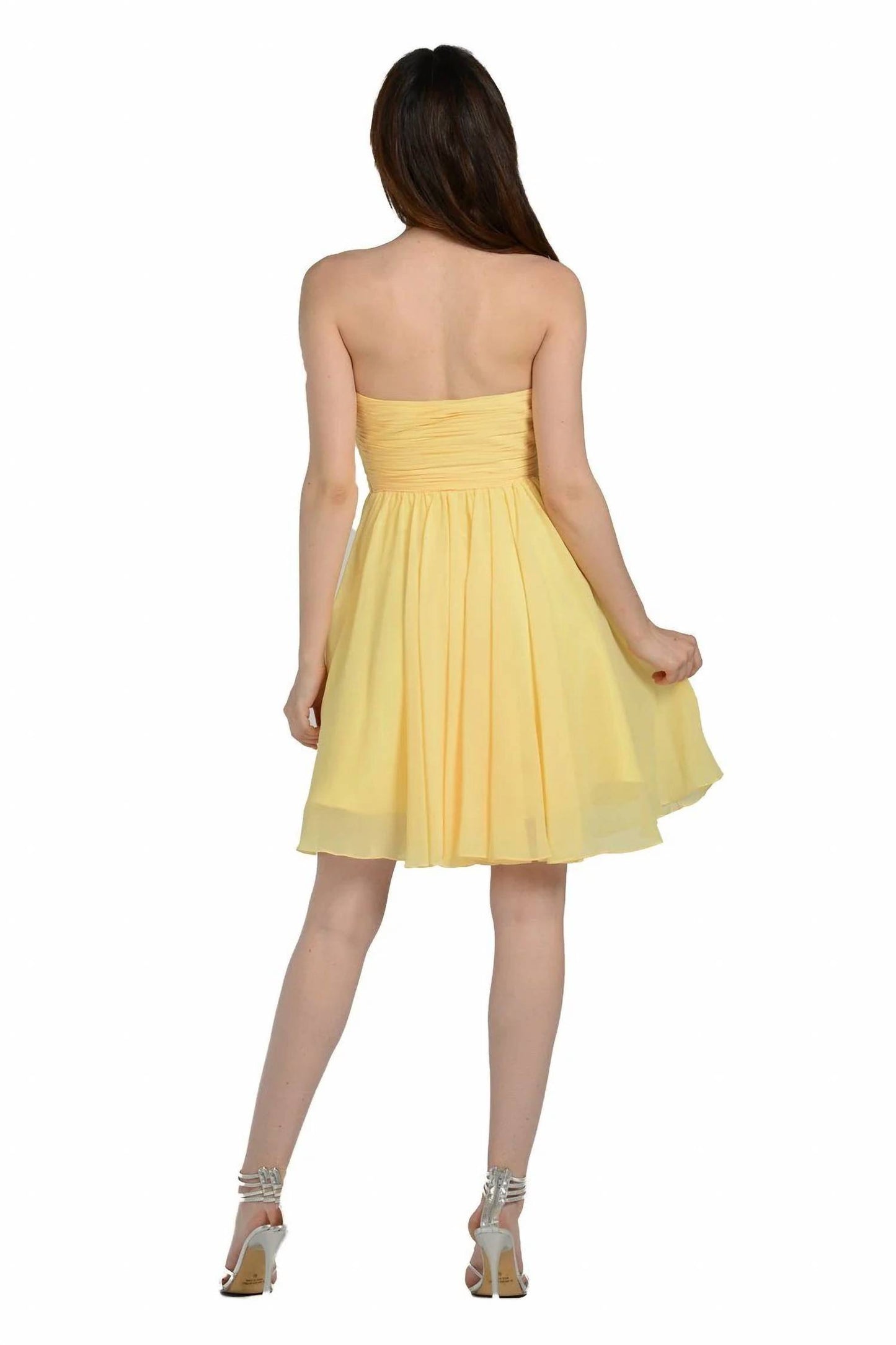Ruched Short Strapless Sweetheart Dress