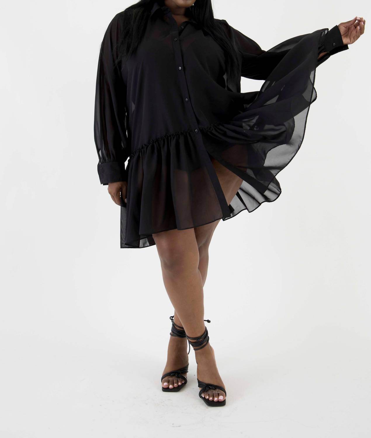 Sante Grace - Poly Chiffon Tunic Dress - Rack Hunt