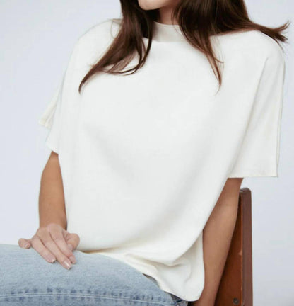 Women's Butter Satin Batwing Top