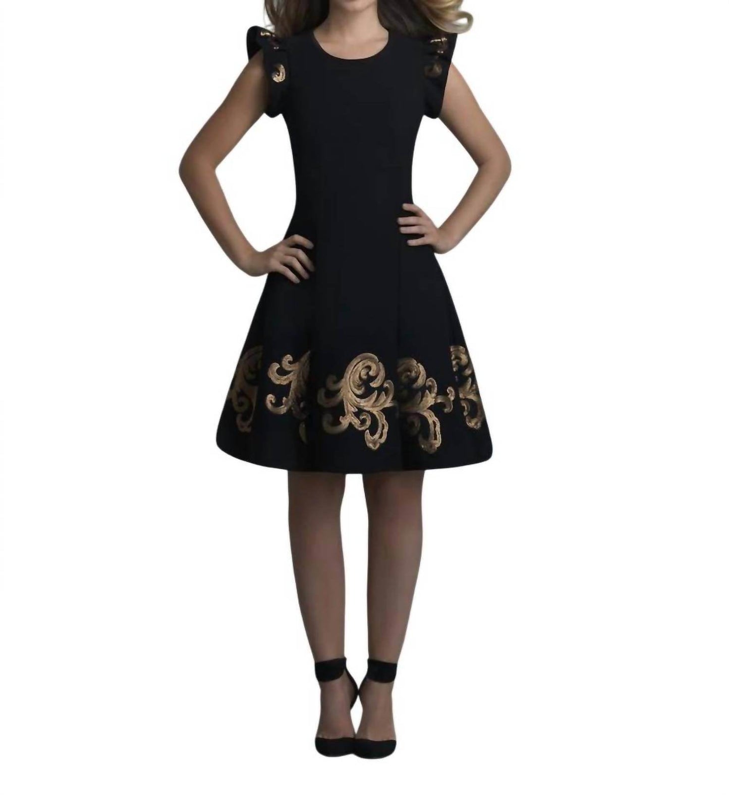 Saboroma - A-line Jersey Cocktail Dress - Rack Hunt -