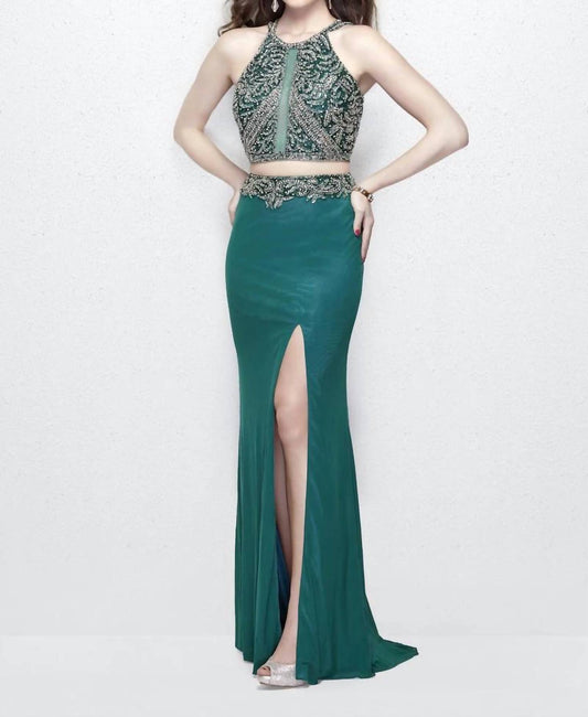 Two-piece Long Evening Dress