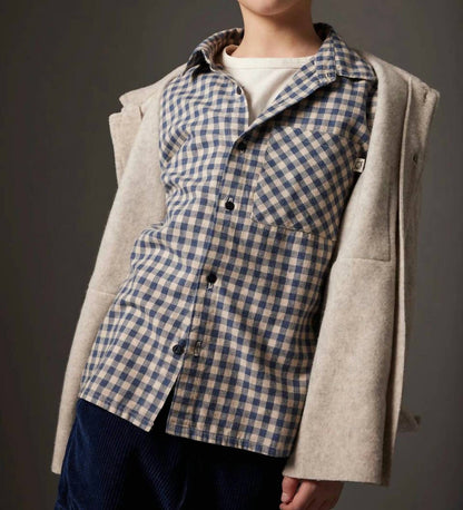 Boys Gingham Flannel Shirt